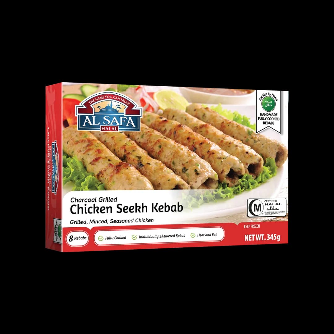 Al Safa Halal Charcoal Grilled Chicken Seekh Kebab buy online USA